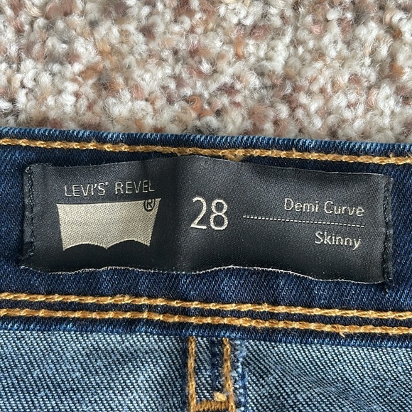 Levi’s 28x 28.5 women’s revel Demi curve skinny jeans dark blue - Picture 3 of 11